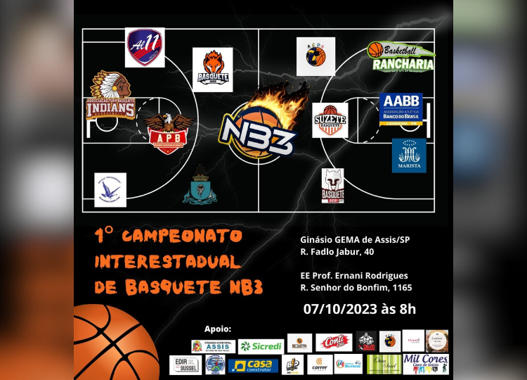 Assis realiza o 1º Campeonato Interestadual NB3 de Basquete Sub-12