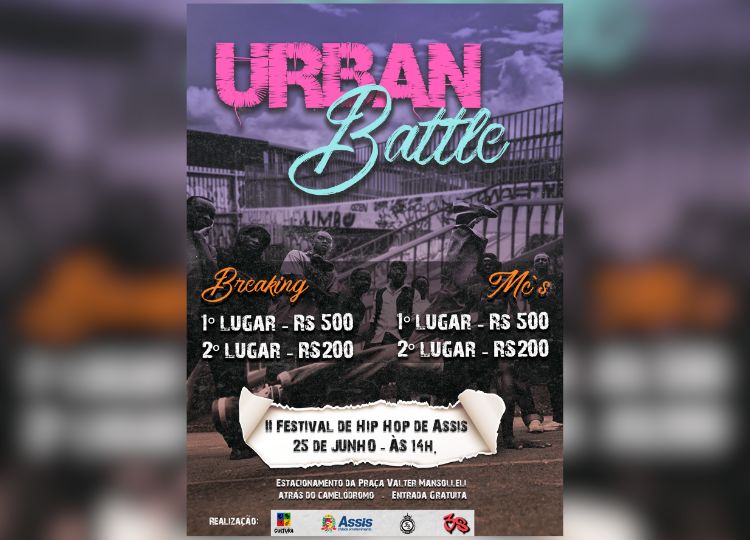 II Festival de Hip Hop de Assis será nesse domingo, dia 25