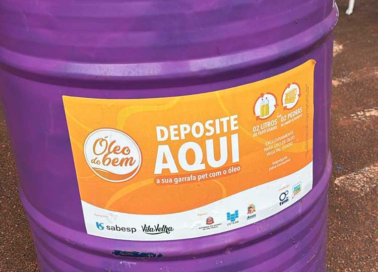 Projeto Óleo do Bem e Catador Eletrônico fazem ação de coleta nesta quinta, 5