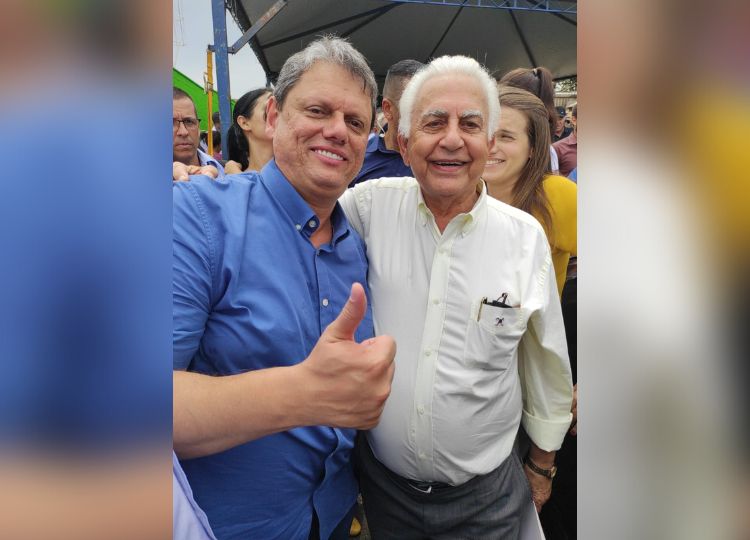 Vice-prefeito e secretária da Assistência Social se encontram com governador Tarcísio de Freitas em Dracena