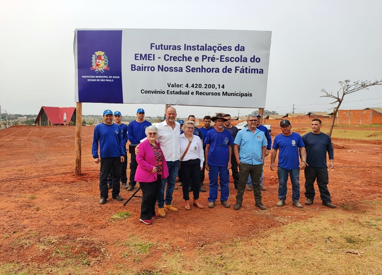 Prefeitura lança Pedra Fundamental para nova creche no Bairro Nossa Senhora de Fátima