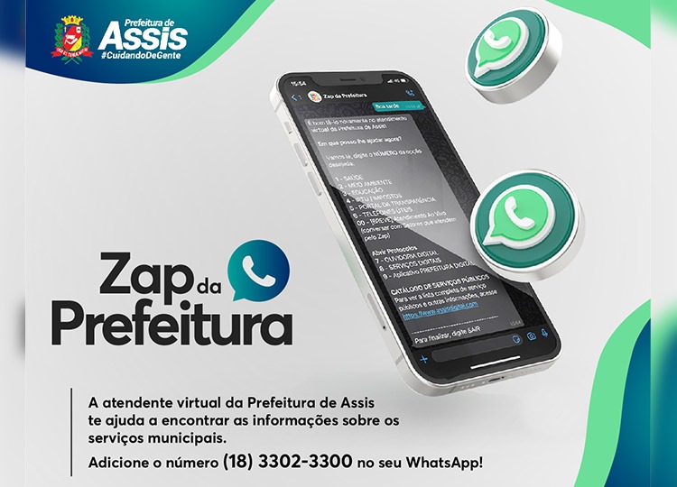 Zap da Prefeitura registra quase 5 mil atendimentos ‘automatizados’ e 294 ‘ao vivo’, em apenas dois meses da sua disponibilização à população