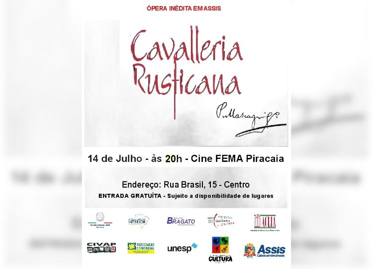 CULTURA EM MOVIMENTO: Assis recebe a Ópera Cavalleria Rusticana
