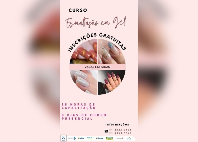 Fundo Social em parceria com SEBRAE Aqui promove curso de esmaltação em gel