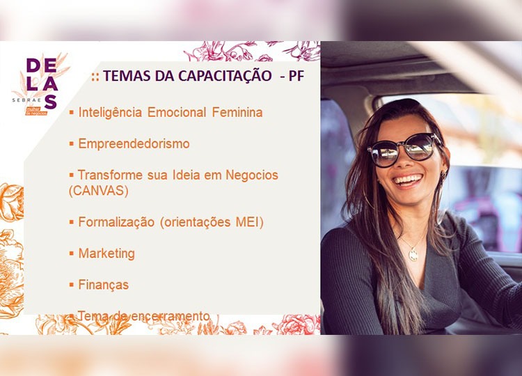 OPORTUNIDADE-  Prefeitura e Sebrae abrem inscrições para capacitar mulheres empreendedoras
