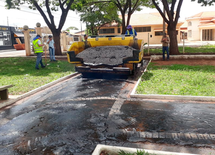 Praça da Prudenciana é recapeada