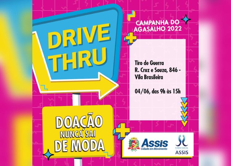 CAMPANHA DO AGASALHO 2022: Drive Thru será neste sábado, 04, no Tiro de Guerra