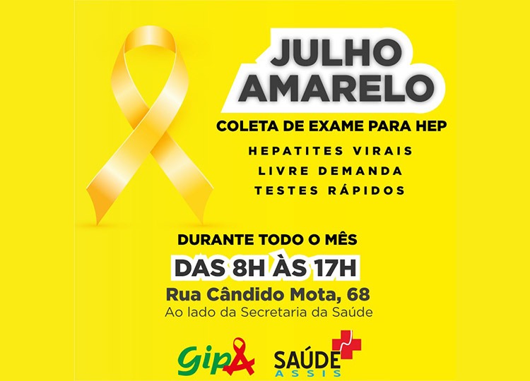 ‘Julho Amarelo’ no GIPA segue com a intensificação de coleta de exames para hepatites virais