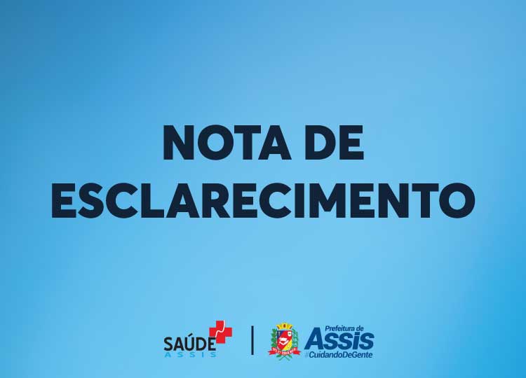 NOTA - Assis não recebeu e nem utilizou vacinas vencidas