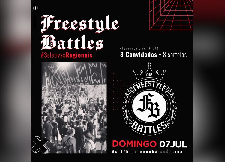 Freestyle Battles: Assis recebe evento de batalhas de hip hop na Concha Acústica neste domingo