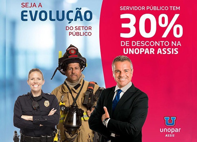 Servidor Público tem desconto especial na Unopar; provas acontecem no sábado, 18