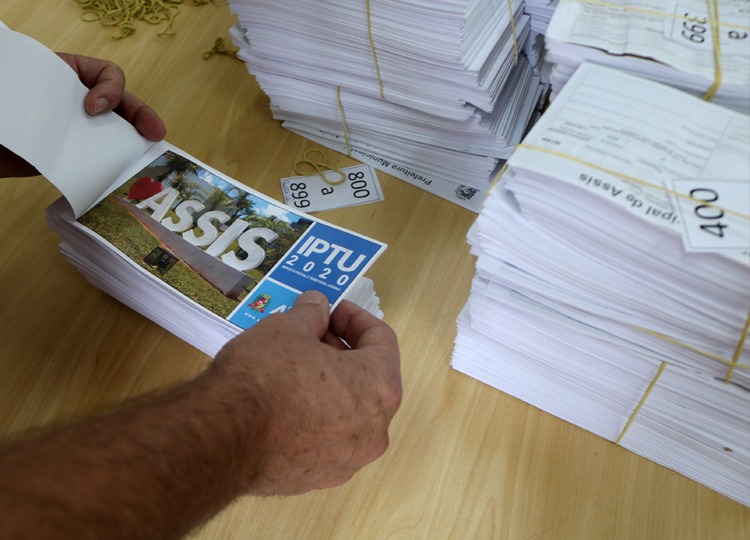 Carnês de IPTU 2020 começam a ser entregues dia 24