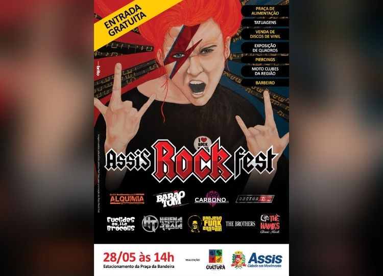 MÚSICA EM MOVIMENTO: Município realiza o “Assis Rock Fest” 