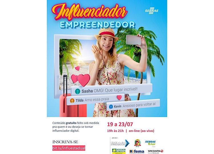 SEBRAE abre inscrições para Programa Influenciador Empreendedor para Assis e região