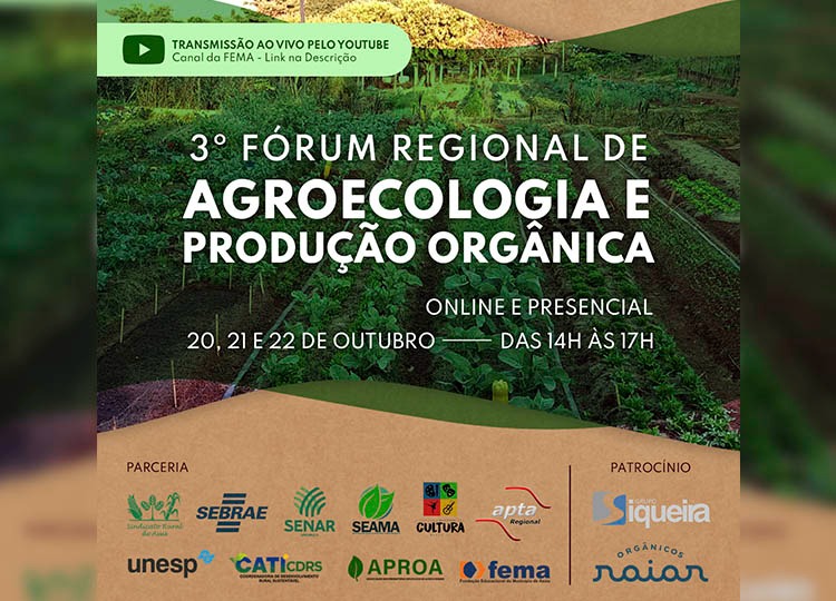 3º Fórum Regional de Agroecologia e Produção Orgânica será realizado em Assis