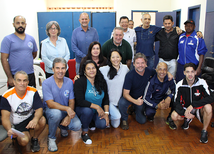 Prefeito e técnicos da Secretaria de Esportes participam de reunião antes dos Jogos Abertos