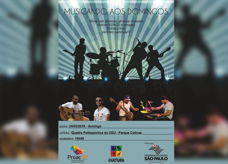 Grupo Sound2 realiza show no Parque Colinas neste domingo, 24